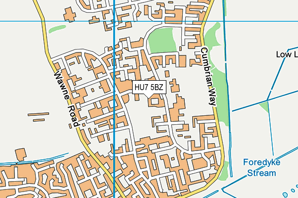 Pennine Way Park map (HU7 5BZ) - OS VectorMap District (Ordnance Survey)