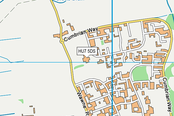 The Compass Academy map (HU7 5DS) - OS VectorMap District (Ordnance Survey)