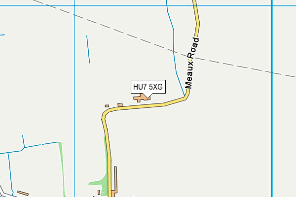 HU7 5XG map - OS VectorMap District (Ordnance Survey)