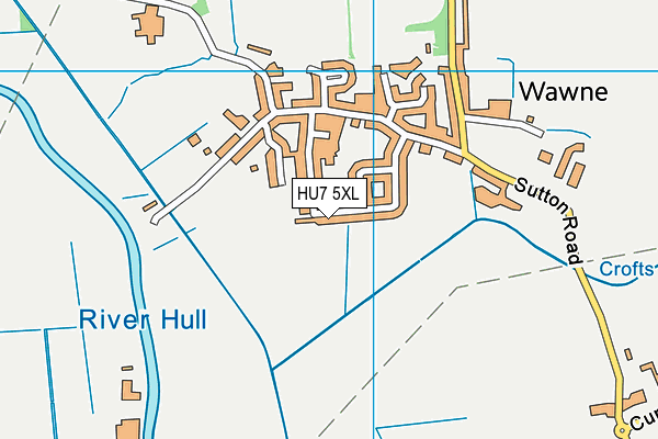 HU7 5XL map - OS VectorMap District (Ordnance Survey)