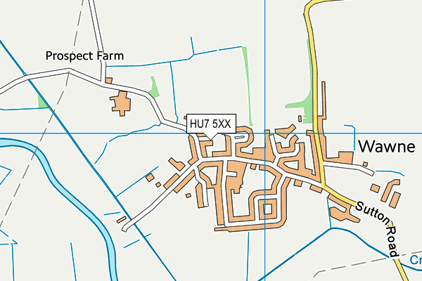 HU7 5XX map - OS VectorMap District (Ordnance Survey)