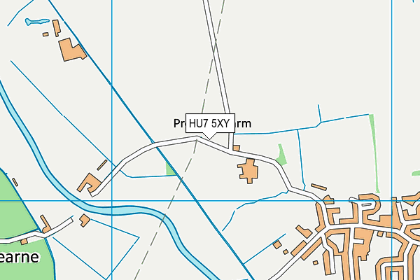 HU7 5XY map - OS VectorMap District (Ordnance Survey)
