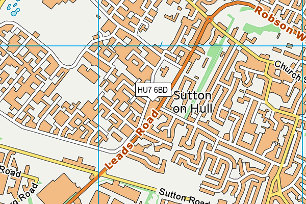 St James' Church of England Academy map (HU7 6BD) - OS VectorMap District (Ordnance Survey)