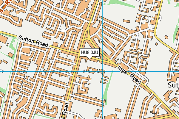 Gillshill Primary School map (HU8 0JU) - OS VectorMap District (Ordnance Survey)