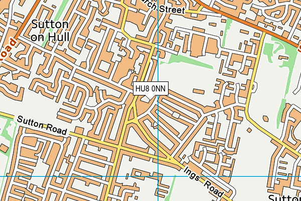 HU8 0NN map - OS VectorMap District (Ordnance Survey)