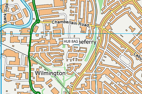 Brooklands Park Recreation Ground map (HU8 8AG) - OS VectorMap District (Ordnance Survey)