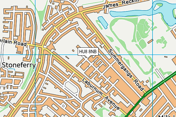 Westcott Primary School map (HU8 8NB) - OS VectorMap District (Ordnance Survey)