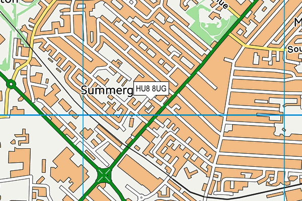 Buckingham Primary Academy map (HU8 8UG) - OS VectorMap District (Ordnance Survey)