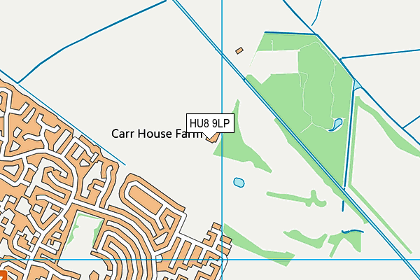 HU8 9LP map - OS VectorMap District (Ordnance Survey)