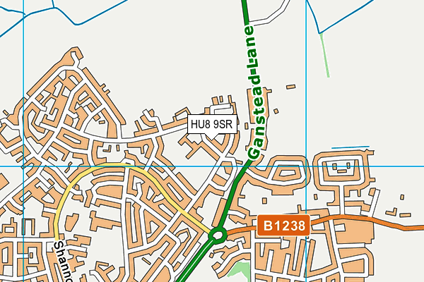 Wansbeck Primary School map (HU8 9SR) - OS VectorMap District (Ordnance Survey)