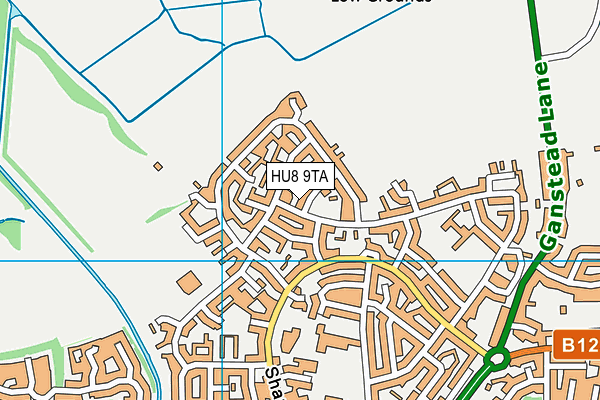 HU8 9TA map - OS VectorMap District (Ordnance Survey)