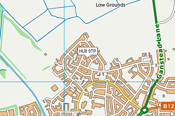 HU8 9TP map - OS VectorMap District (Ordnance Survey)
