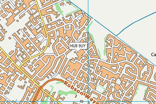 HU8 9UY map - OS VectorMap District (Ordnance Survey)