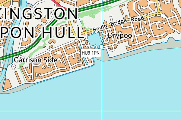 HU9 1PN map - OS VectorMap District (Ordnance Survey)