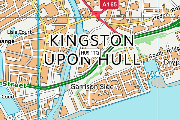 HU9 1TQ map - OS VectorMap District (Ordnance Survey)