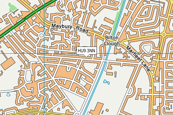 HU9 3NN map - OS VectorMap District (Ordnance Survey)