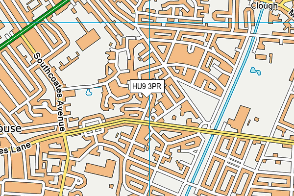 HU9 3PR map - OS VectorMap District (Ordnance Survey)