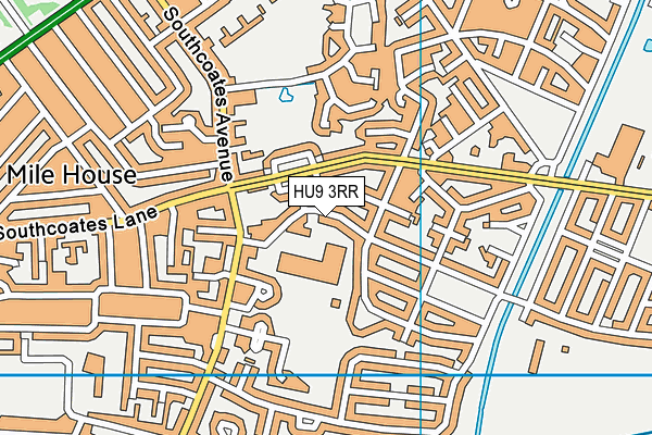 HU9 3RR map - OS VectorMap District (Ordnance Survey)