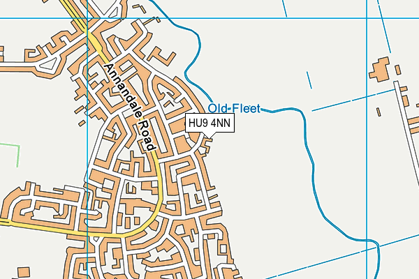 HU9 4NN map - OS VectorMap District (Ordnance Survey)