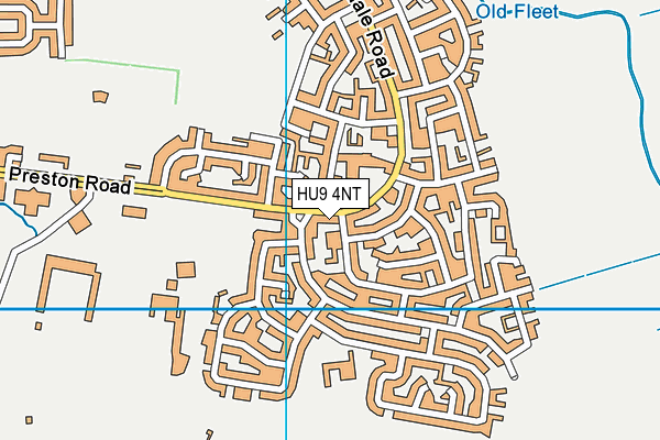 HU9 4NT map - OS VectorMap District (Ordnance Survey)