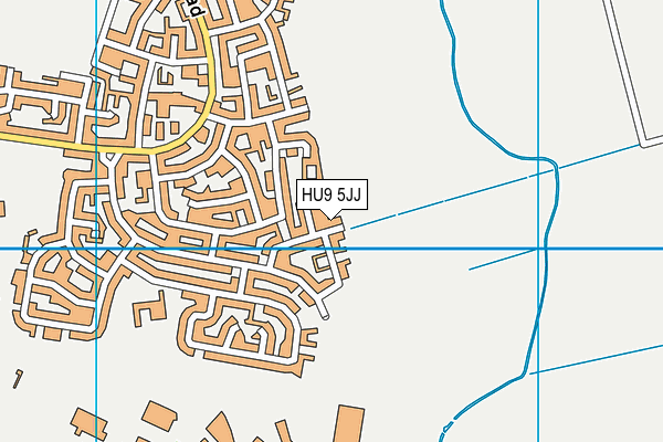 HU9 5JJ map - OS VectorMap District (Ordnance Survey)