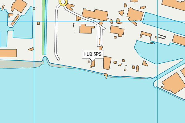 HU9 5PS map - OS VectorMap District (Ordnance Survey)