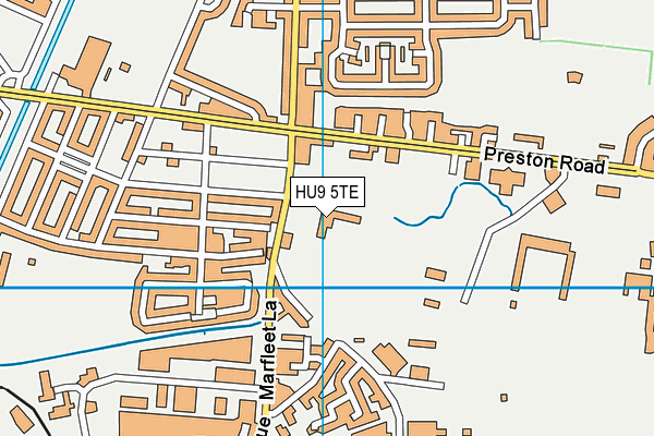 St Richard's VC Academy map (HU9 5TE) - OS VectorMap District (Ordnance Survey)