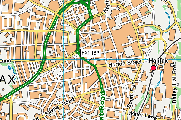 HX1 1BP map - OS VectorMap District (Ordnance Survey)