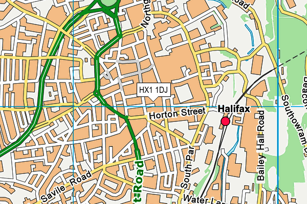 HX1 1DJ map - OS VectorMap District (Ordnance Survey)