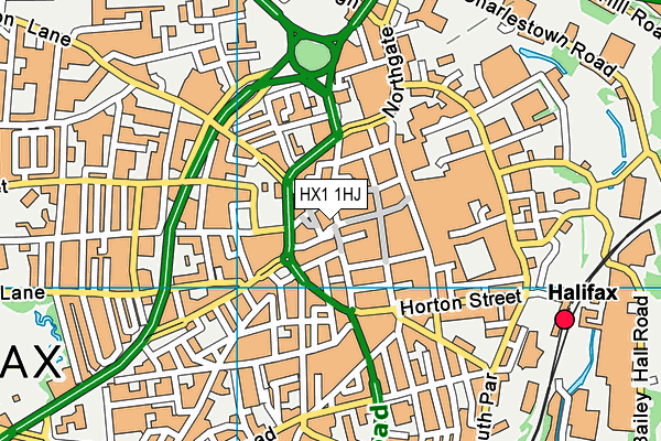 HX1 1HJ map - OS VectorMap District (Ordnance Survey)