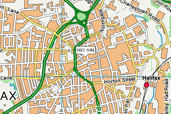 HX1 1HN map - OS VectorMap District (Ordnance Survey)