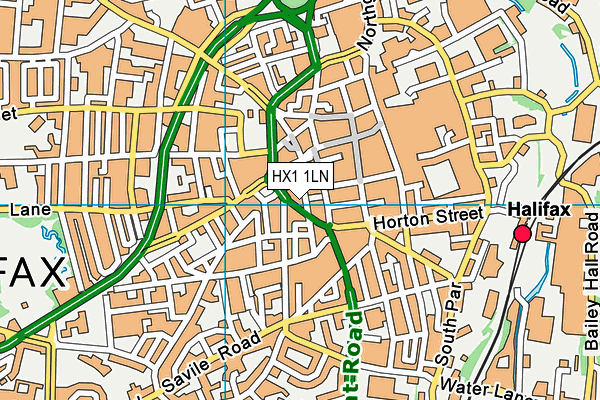 HX1 1LN map - OS VectorMap District (Ordnance Survey)