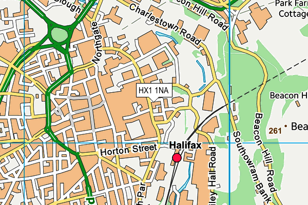 HX1 1NA map - OS VectorMap District (Ordnance Survey)