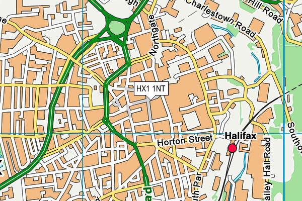 HX1 1NT map - OS VectorMap District (Ordnance Survey)