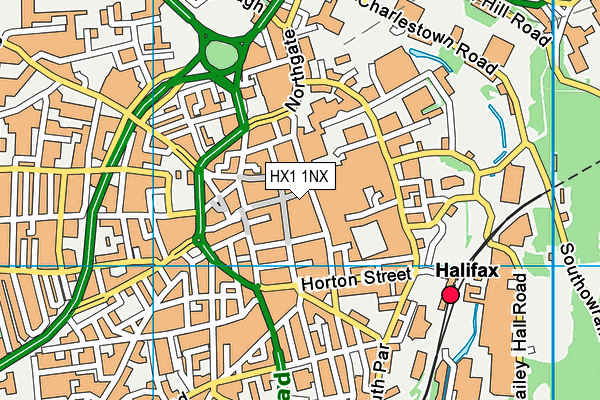 HX1 1NX map - OS VectorMap District (Ordnance Survey)