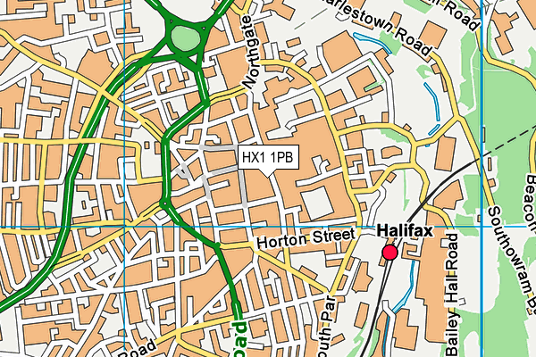 HX1 1PB map - OS VectorMap District (Ordnance Survey)