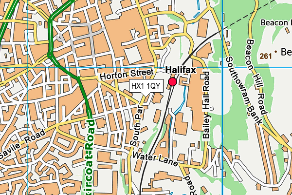 HX1 1QY map - OS VectorMap District (Ordnance Survey)