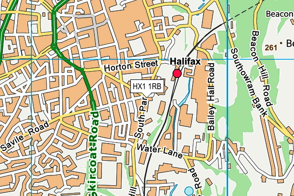HX1 1RB map - OS VectorMap District (Ordnance Survey)