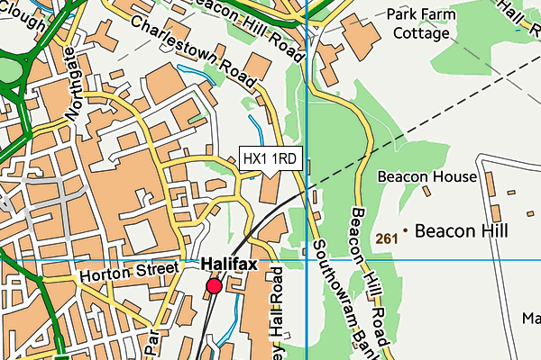 HX1 1RD map - OS VectorMap District (Ordnance Survey)