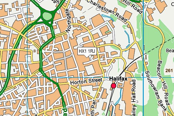 HX1 1RJ map - OS VectorMap District (Ordnance Survey)