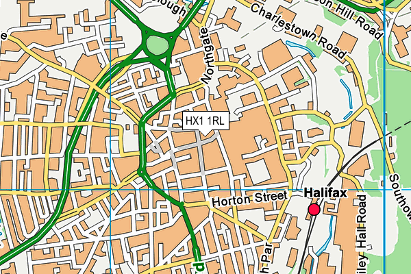 HX1 1RL map - OS VectorMap District (Ordnance Survey)