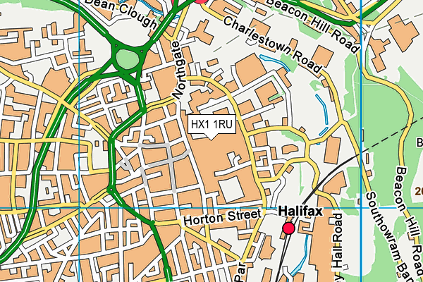 HX1 1RU map - OS VectorMap District (Ordnance Survey)