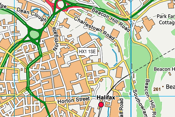 HX1 1SE map - OS VectorMap District (Ordnance Survey)