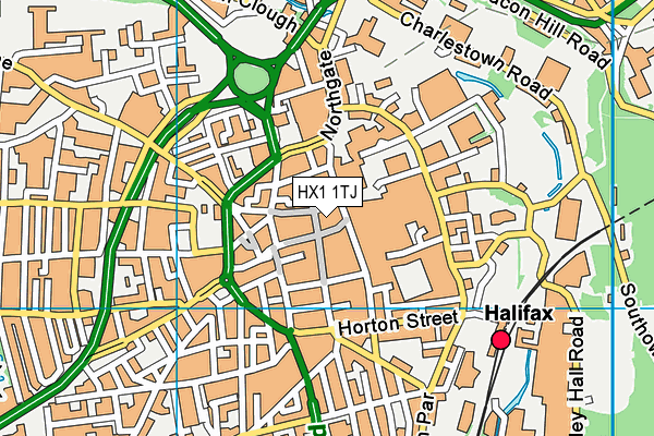HX1 1TJ map - OS VectorMap District (Ordnance Survey)