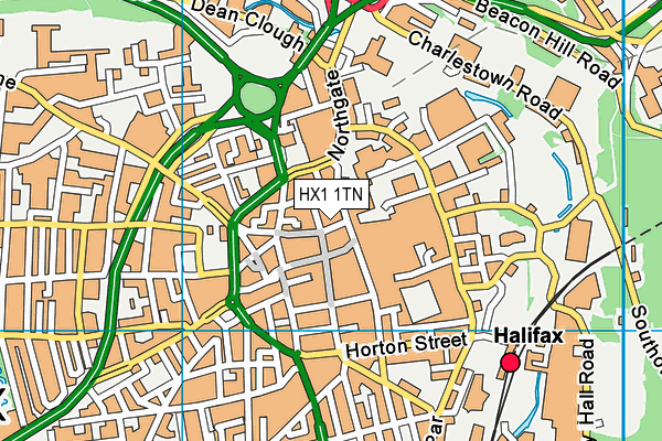 HX1 1TN map - OS VectorMap District (Ordnance Survey)