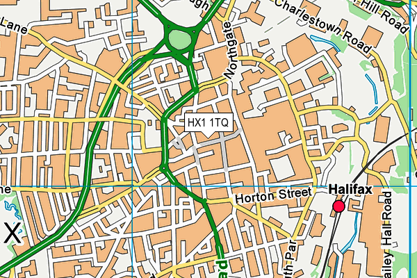 HX1 1TQ map - OS VectorMap District (Ordnance Survey)