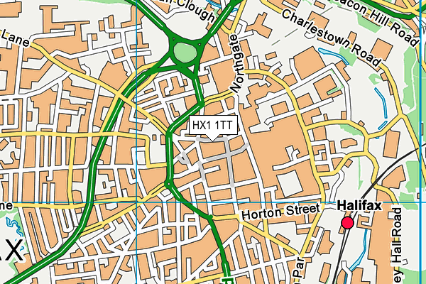 HX1 1TT map - OS VectorMap District (Ordnance Survey)