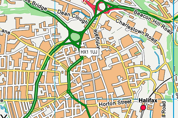 HX1 1UJ map - OS VectorMap District (Ordnance Survey)