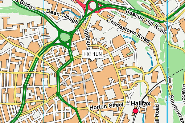 HX1 1UN map - OS VectorMap District (Ordnance Survey)