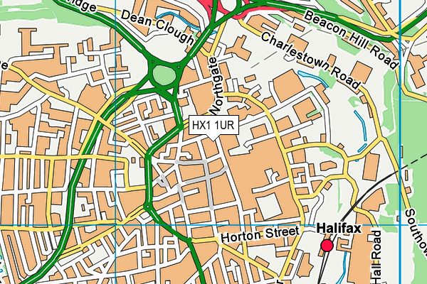 HX1 1UR map - OS VectorMap District (Ordnance Survey)